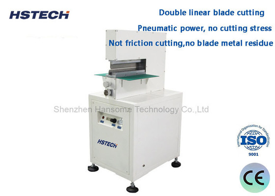 Dobra cena. Pneumatycznie napędzane ostrze metalowe Niska siła cięcia naprężenie V Cut PCB Depanelizer HS-320 w Internecie