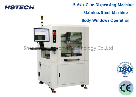 Dobra cena. Wysokiej prędkości sterowanie PC LCD ekran Wysokiej dokładności wizualnej glue Dispensing Machine HS-VD331 w Internecie