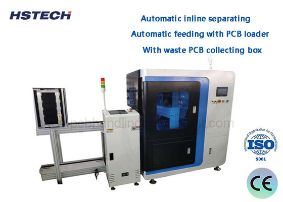 Dobra cena. Automatyczne oddzielające w linii 1,1KW okólnikowe ostrze W linii Vcut PCB Depaneling Machine z odpadami PCB zbiórki HS-F55 w Internecie
