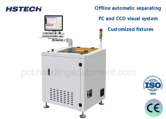 Dobra cena. System wizualny PC i CCD Dostosowane urządzenia oświetlające Offline Automatyczne oddzielanie Offline PCBA Depaneling Router HS-AR-7 w Internecie