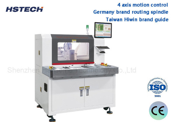 Dobra cena. Wysokiej wydajności wysokiej stabilności Niemcy Brand Routing Spindle 4 Axis Motion Control Offline PCBA Router Machine HS-RM-F550 w Internecie
