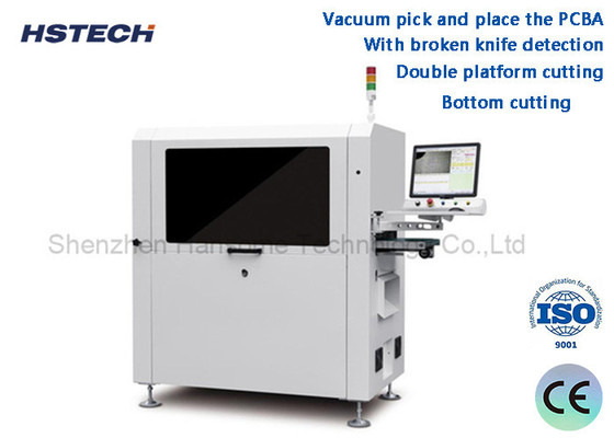 Dobra cena. Podwójna platforma cięcia z wykryciem noża złamanego Inline PCBA Router Machine HS-ARX-811 w Internecie