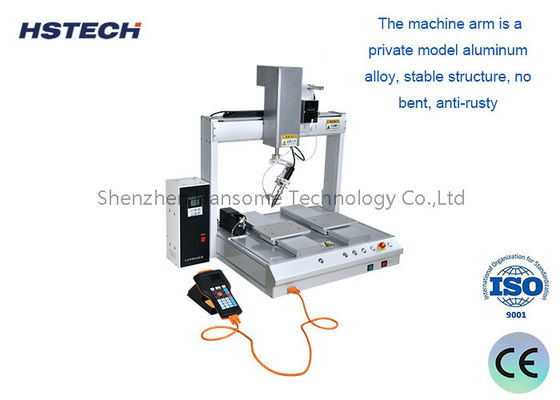 Maszyna do lutowania biurowego o 4 ośach z przewodnikiem liniowym Hiwin i funkcją automatycznego czyszczenia